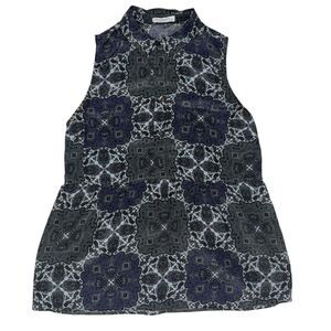 EUC Women's Equipment Hera Sleeveless Peplum Silk Top Size Small‎